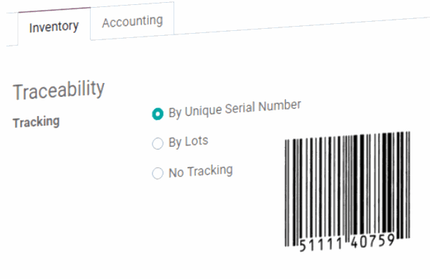 Built-in barcoding support lets you scan products and operations directly into ERP Odoo Inventory Management includes tracking out-of-the-box unlike Syteline, Global Shop, and Plex Systems